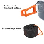 Outdoor Camping Cookware Set with 2 Pots, Frying Pan and Kettle KTCO-25-002