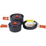 Outdoor Aluminum Alloy Cookware Set 4-Piece Camping Kit KTCO-25-003