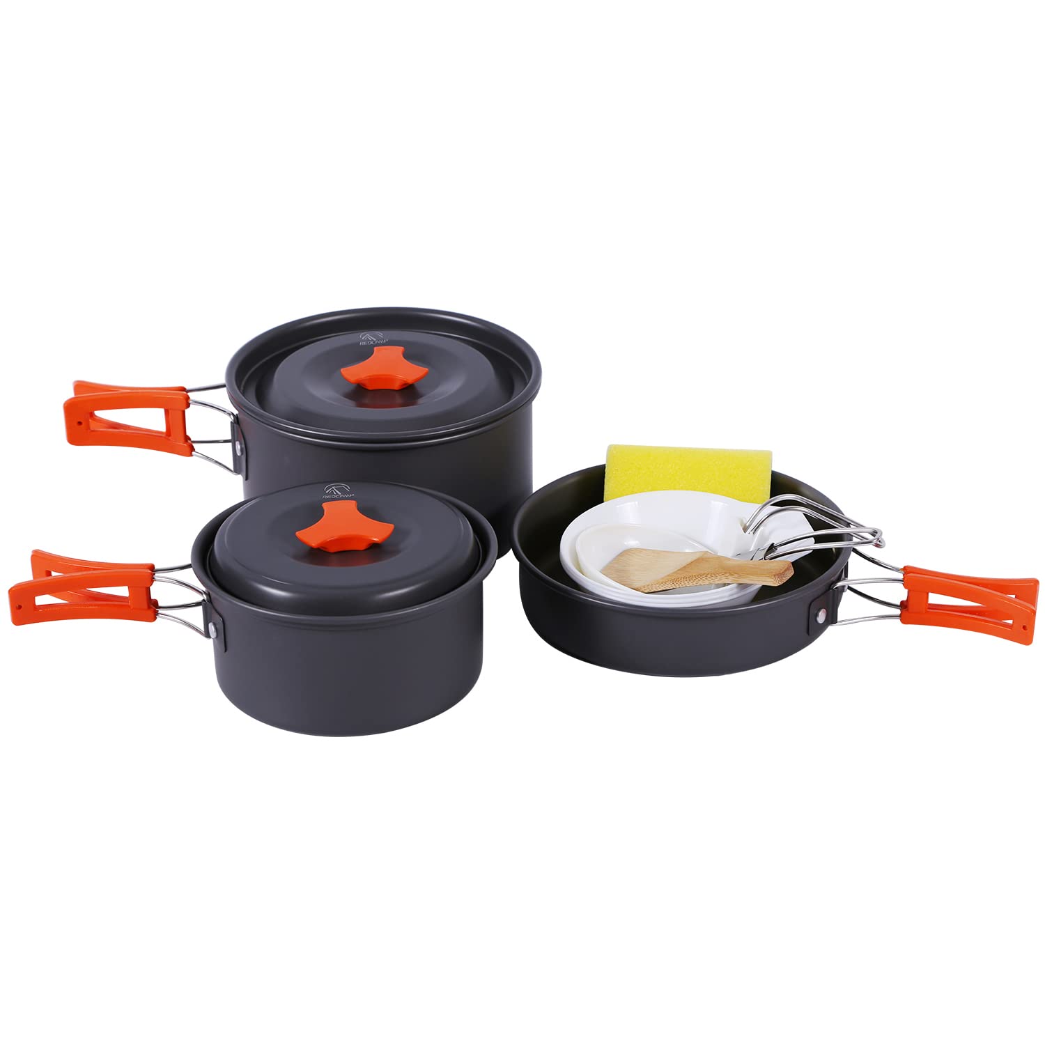 Outdoor Aluminum Alloy Cookware Set 4-Piece Camping Kit KTCO-25-003