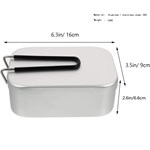 Portable Aluminum Camping Lunch Box Lightweight Mess Tin KTCO-25-006