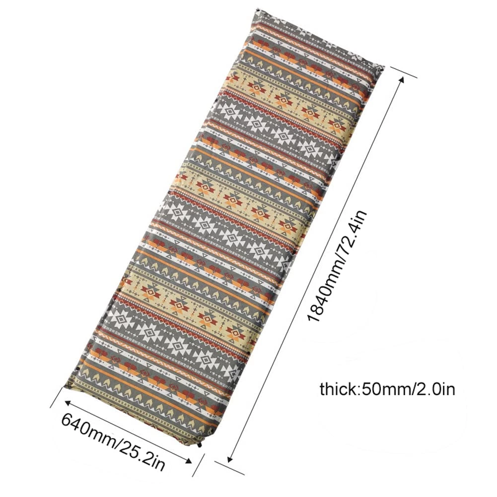 Tribal Pattern Inflatable Camping Mattress - Connectable GTSGCM-25-007