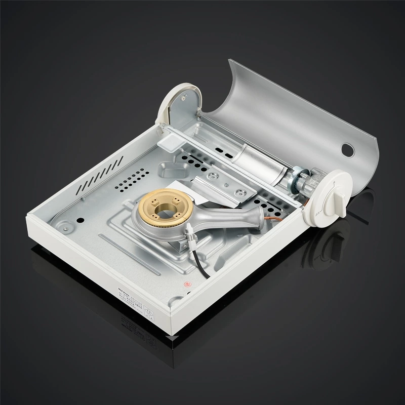 High Power Portable Outdoor Gas Stove with Wind Shield GTKTST-25-005