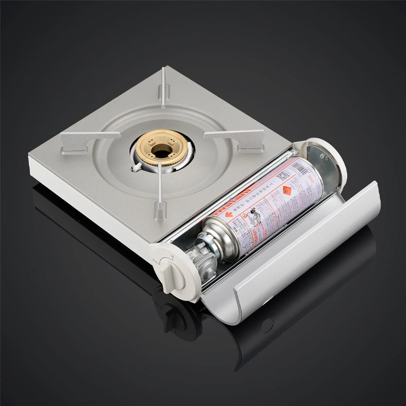 High Power Portable Outdoor Gas Stove with Wind Shield GTKTST-25-005