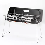 Double Burner Portable Outdoor Gas Stove High Power GTKTST-25-006