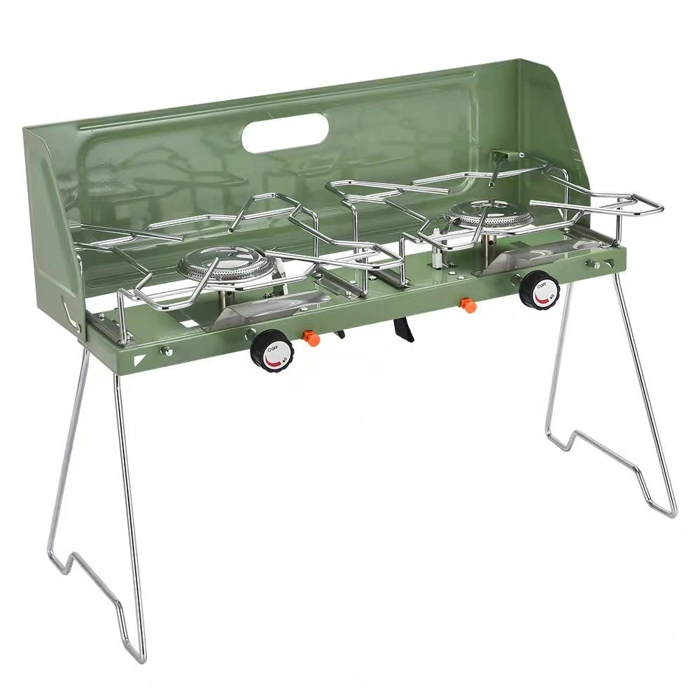 Double Burner Portable Outdoor Gas Stove High Power GTKTST-25-006