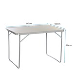 Heavy-Duty Folding Camping Table with Aluminum Frame GTFRTA-25-002