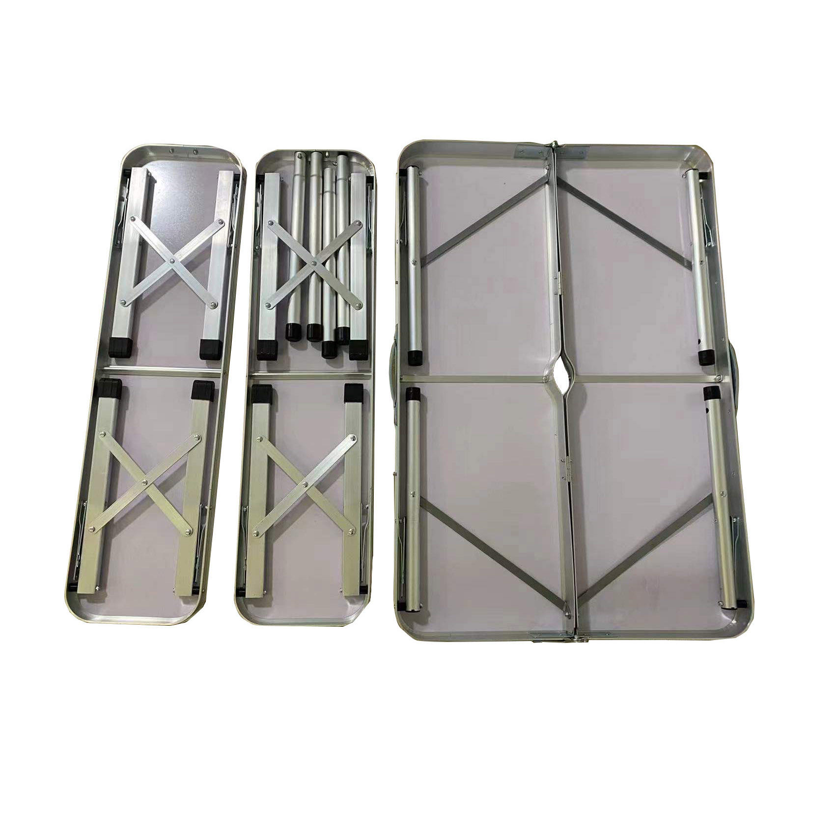 Folding Camping Table and Bench Set Aluminum Frame GTFRTA-25-004