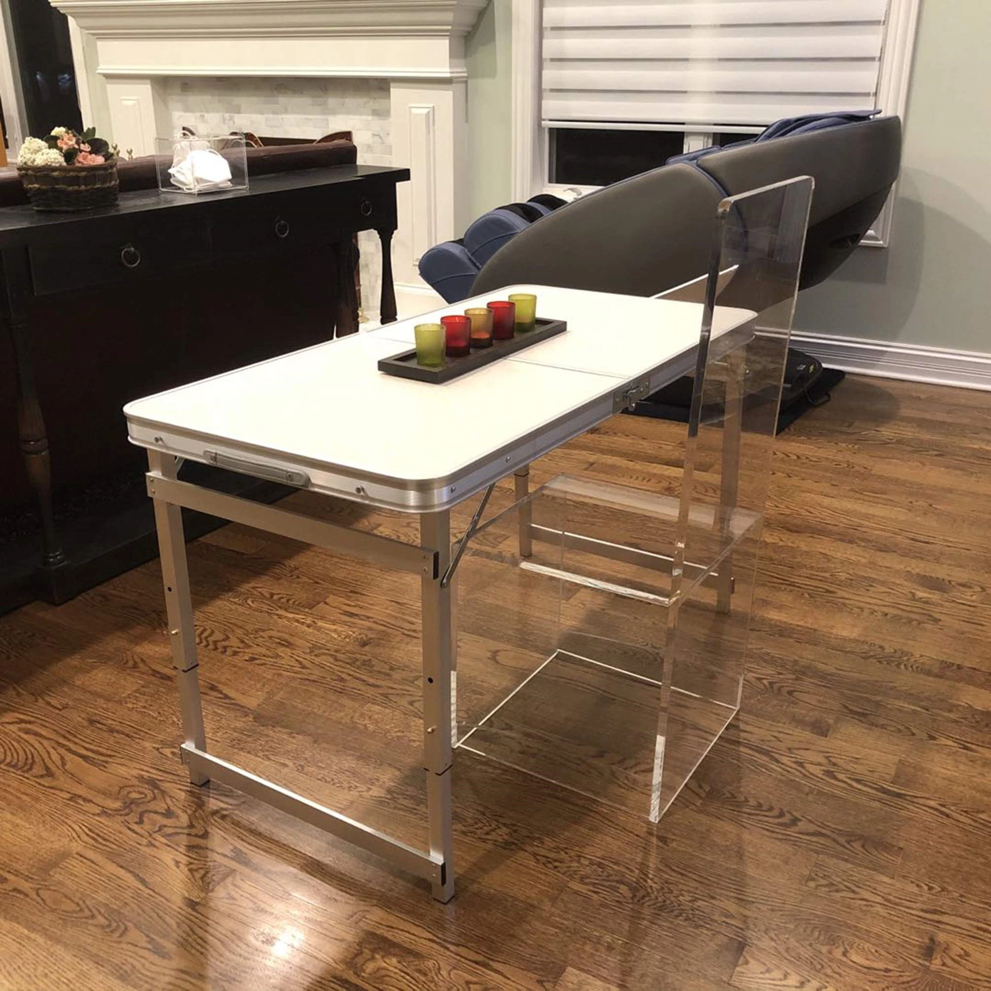 Folding Camping Table with 4 Chairs Aluminum Frame GTFRTA-25-005