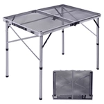 Folding Metal Mesh Camping Table Adjustable Height GTFRTA-25-009