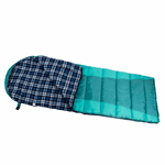 GulTrek Envelope Sleeping Bag - Lightweight, Polyester Checkered Flannel Fabric