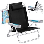 5-Position Folding Beach Chair with Backpack Straps | GulTrek