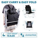 5-Position Folding Beach Chair with Backpack Straps | GulTrek