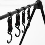 Camping Storage Rack Outdoor Folding Stand with Hooks GTFRWF-25-002