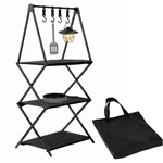 Three-Layer Aluminum Portable Camping Storage Rack GTFRWF-25-003