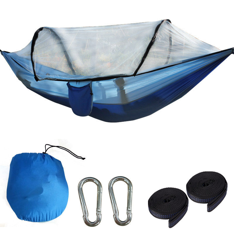 Pop-Up Mosquito Net Hammock with 15-Loop Straps GTSGHM-25-003