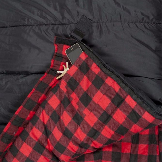 GulTrek Large Envelope Sleeping Bag - Waterproof, Wide, 270GSM Fill for Camping