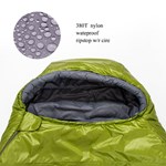 GulTrek Nylon Mummy Sleeping Bag - Lightweight Waterproof Ripstop