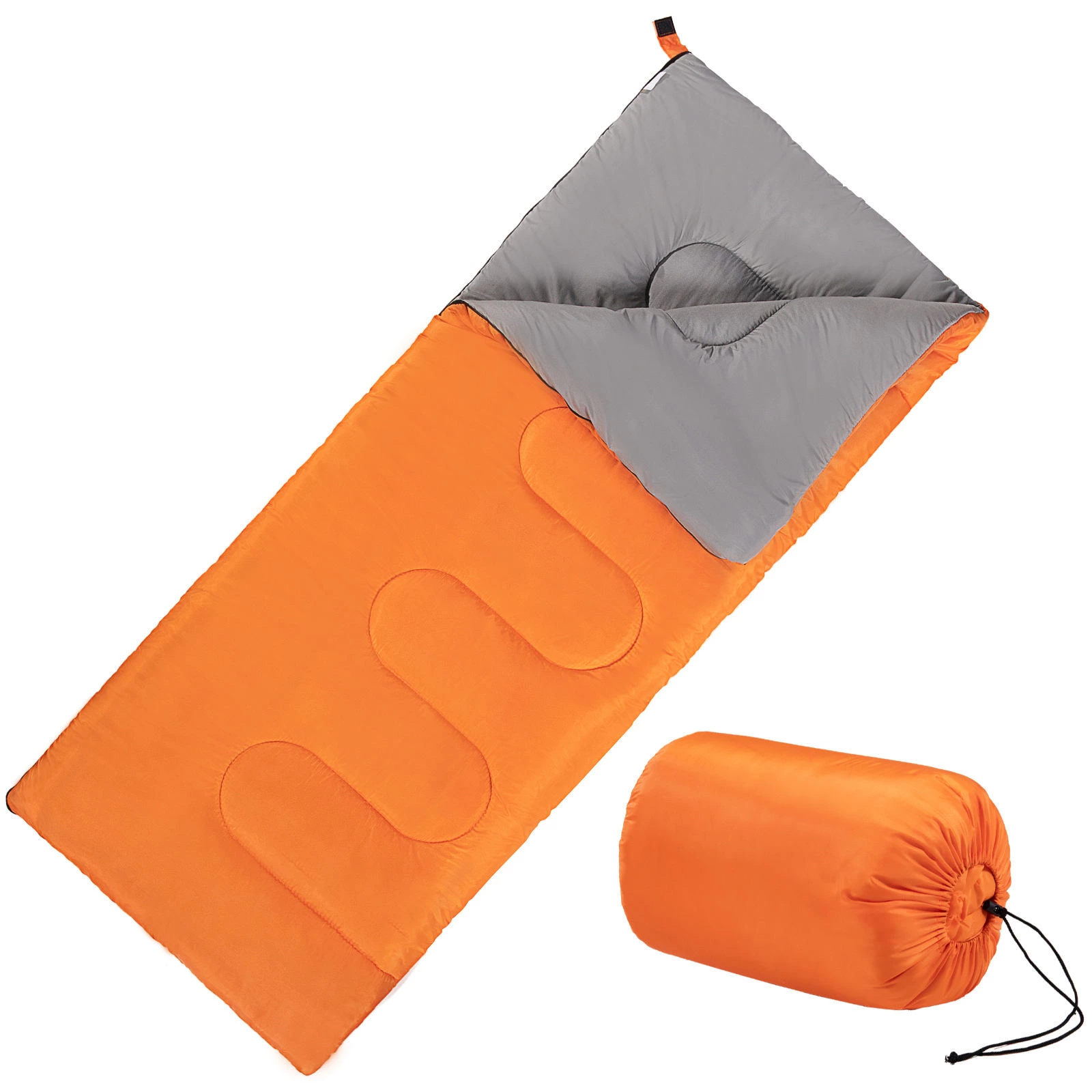 GulTrek Ultralight Envelope Sleeping Bag - 0.9KG, 200GSM Hollow Fiber
