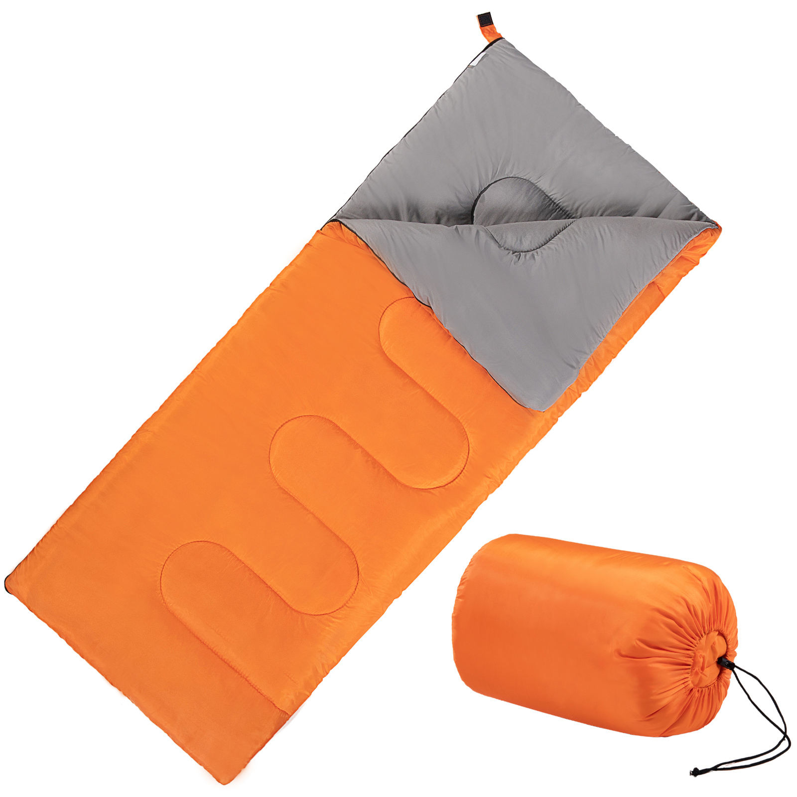 GulTrek Ultralight Envelope Sleeping Bag - 0.9KG, 200GSM Hollow Fiber