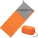 GulTrek Ultralight Envelope Sleeping Bag - 0.9KG, 200GSM Hollow Fiber