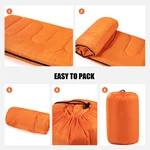 GulTrek Ultralight Envelope Sleeping Bag - 0.9KG, 200GSM Hollow Fiber