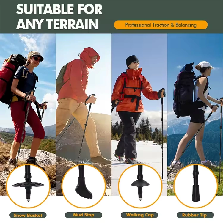 Customizable Adjustable Trekking Poles | 7075 Aluminum | GulTrek OEM/ODM