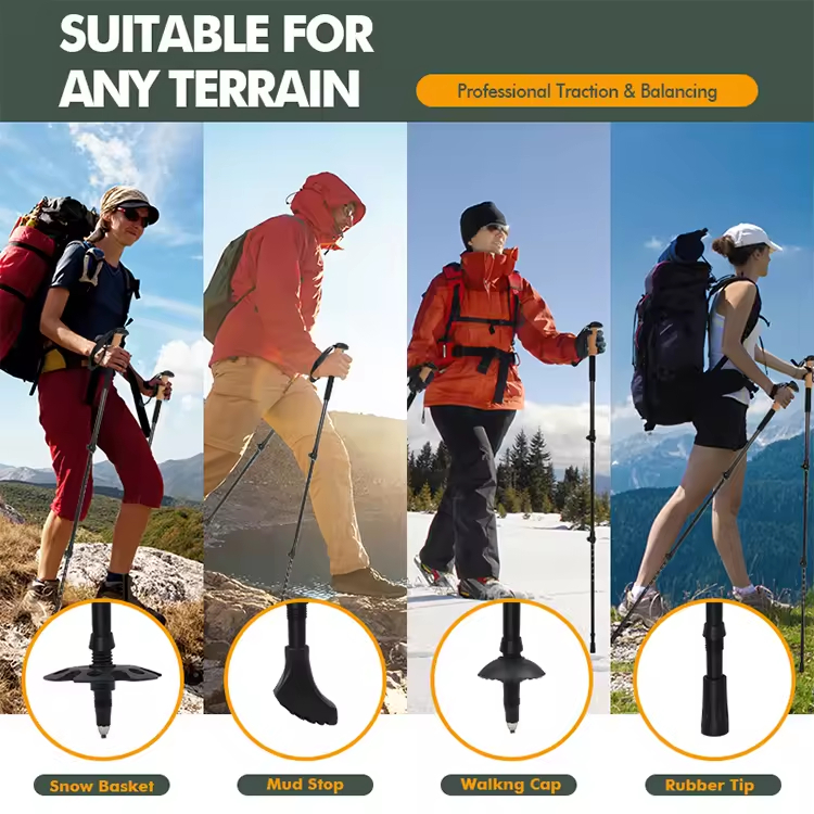 Customizable Adjustable Trekking Poles | 7075 Aluminum | GulTrek OEM/ODM