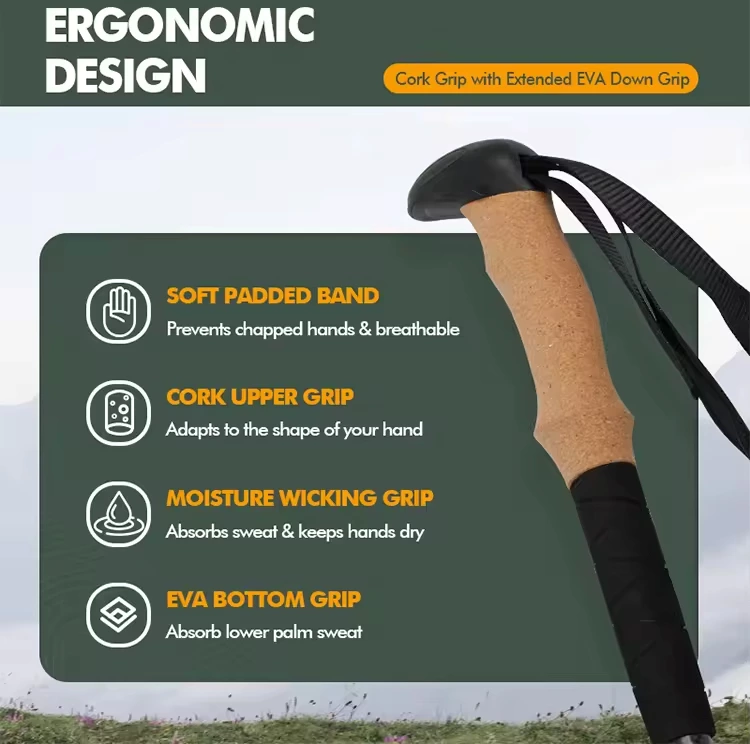 Customizable Adjustable Trekking Poles | 7075 Aluminum | GulTrek OEM/ODM