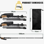 Collapsible Hiking Poles | 7075 Aluminum & Cork Grip | GulTrek OEM
