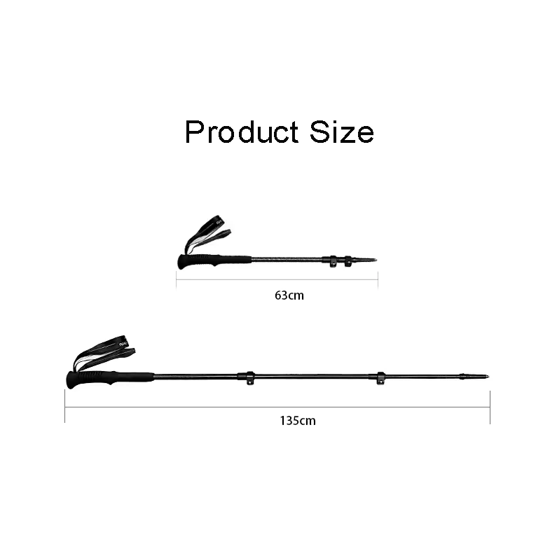 EVA Grip Carbon Fiber Trekking Pole | Lightweight