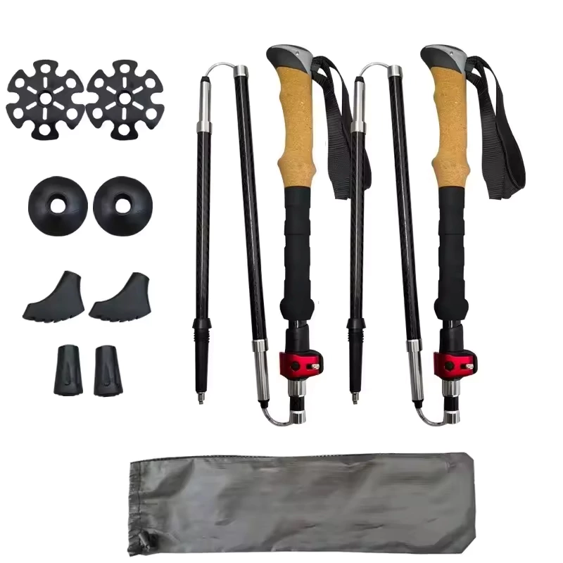 OEM Carbon Fiber Folding Trekking Poles | Customizable Pair | GulTrek