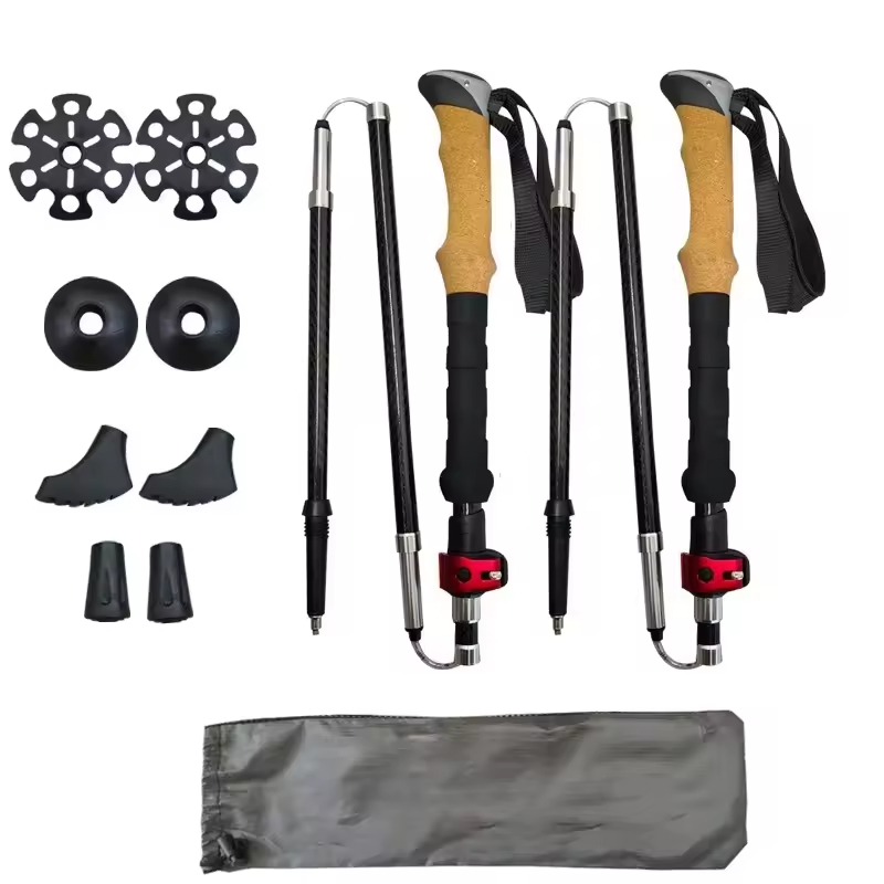 OEM Carbon Fiber Folding Trekking Poles | Customizable Pair | GulTrek