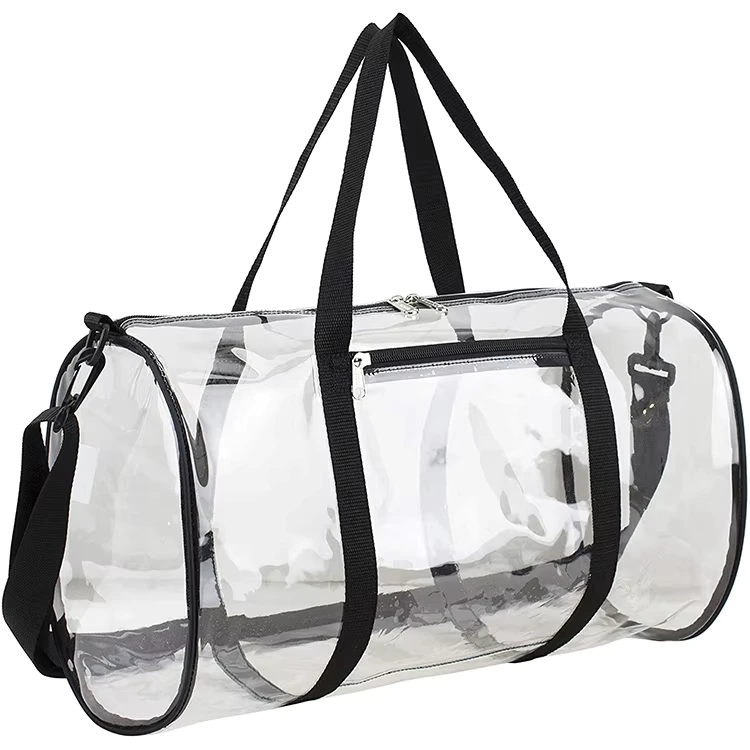 Clear Vinyl Gym Duffel Bag | Transparent Travel Tote | GulTrek
